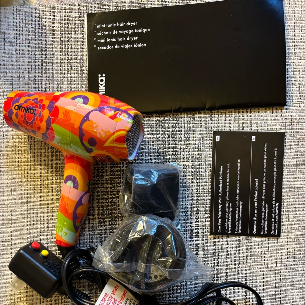 Amika mini hair dryer NWOBOX